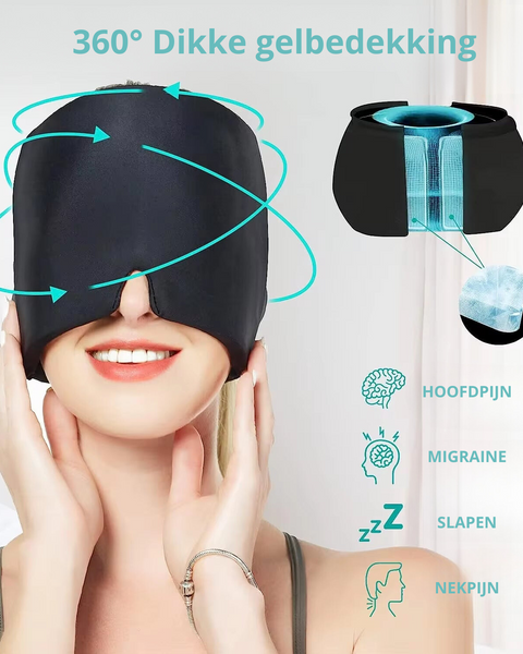 Migraine Verlichtingsmasker - 360° Koude Therapie voor Hoofdpijn