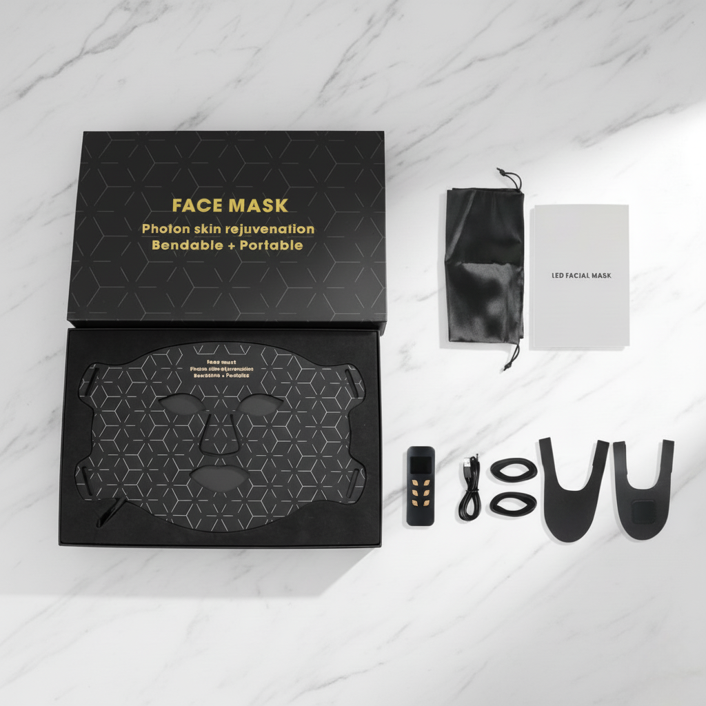 Revéla – LED Lichttherapie Masker met Infrarood voor Gezicht & Nek - LYOVA