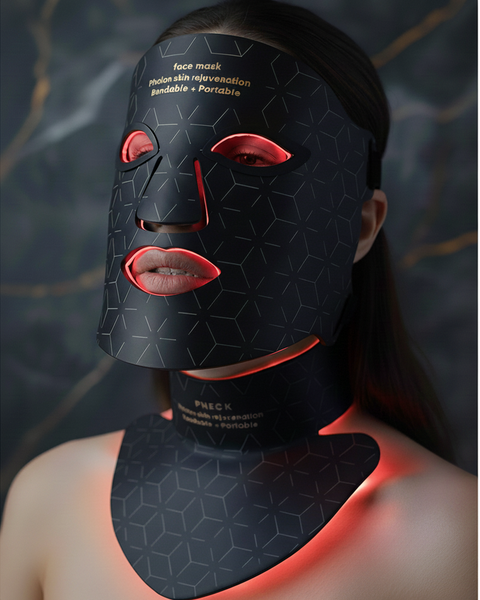 Revéla – LED Lichttherapie Masker met Infrarood voor Gezicht & Nek - LYOVA