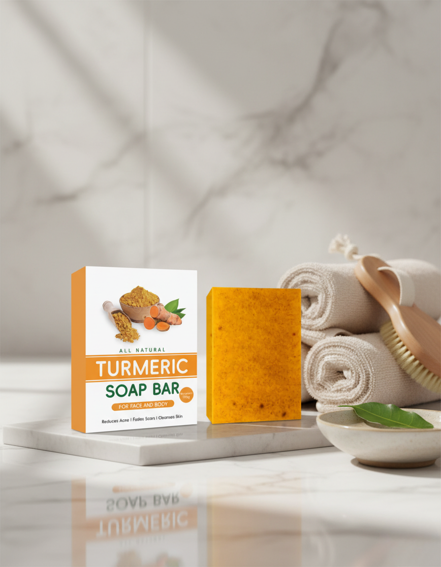Kurkuma Zeep - 3 pack voor een zuivere en stralende huid - LYOVA